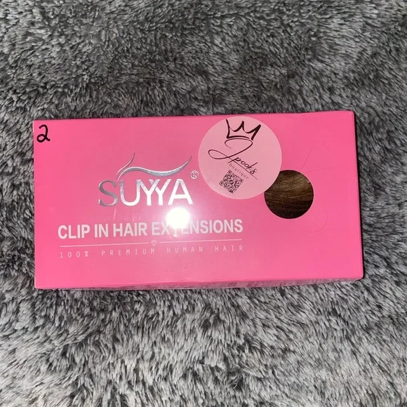 16 Inch , #P6/613/T4 Clip in Hair Extensions Real Human Hair 16 inch 120g 7pcs - Picture 4 of 4